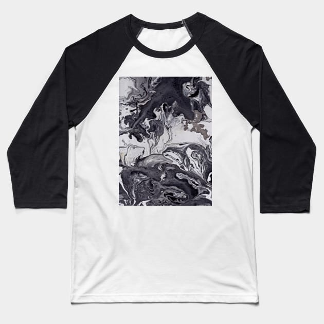 Greyscale I Baseball T-Shirt by eerankin